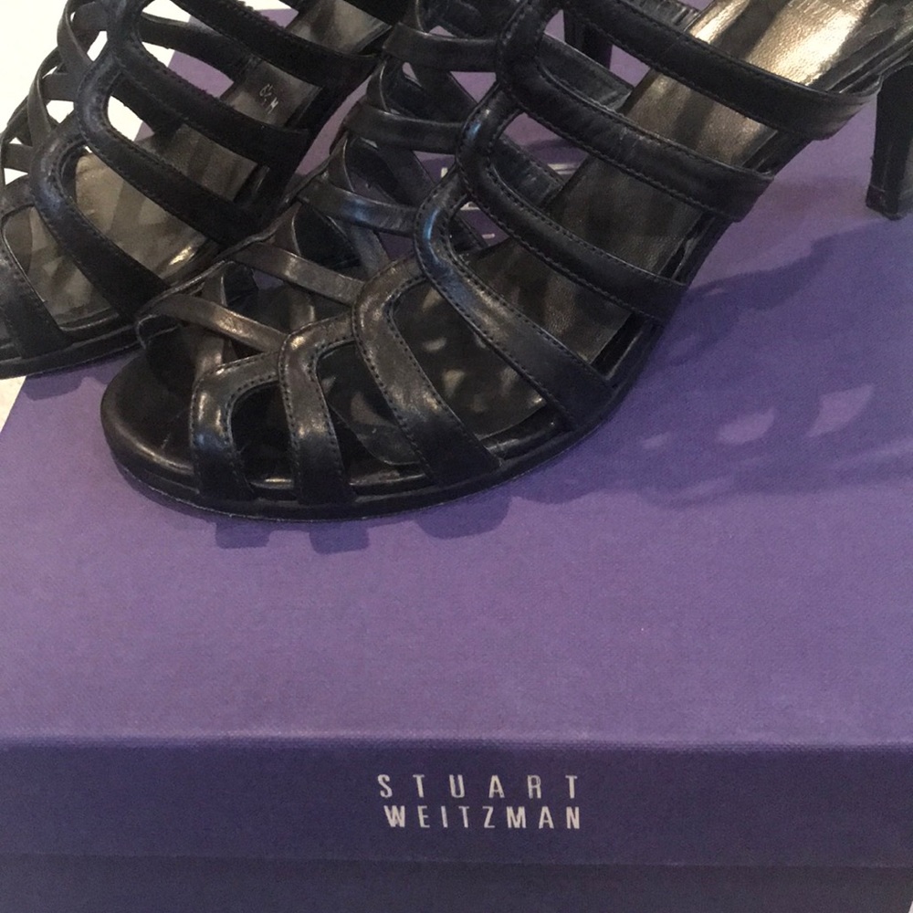 Caged Black Heels - image 2